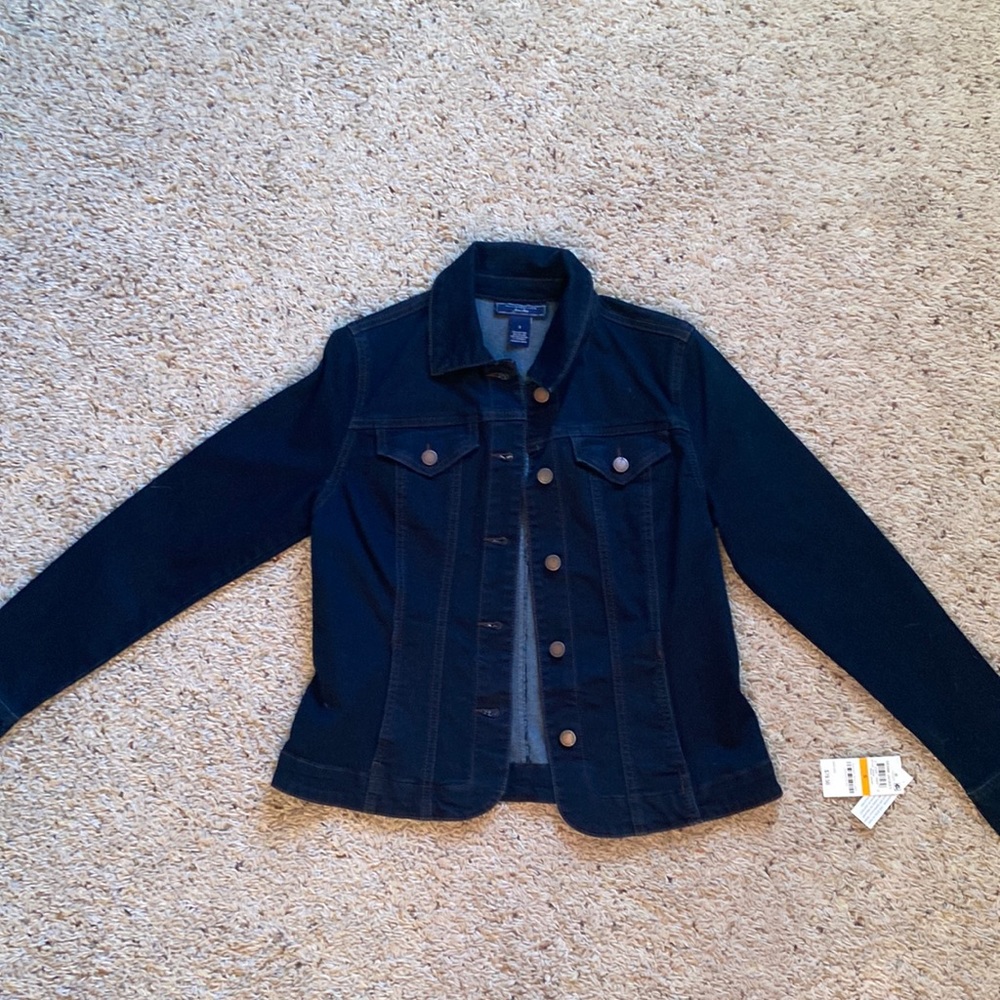 Denim jacket. Size small. Brand new
